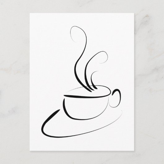 Ich Wollte Kaffee Postkarte (Vorderseite)