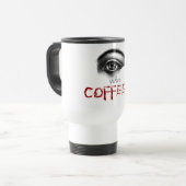 ICH wollte KAFFEE Reisebecher (Vorderseite Links)