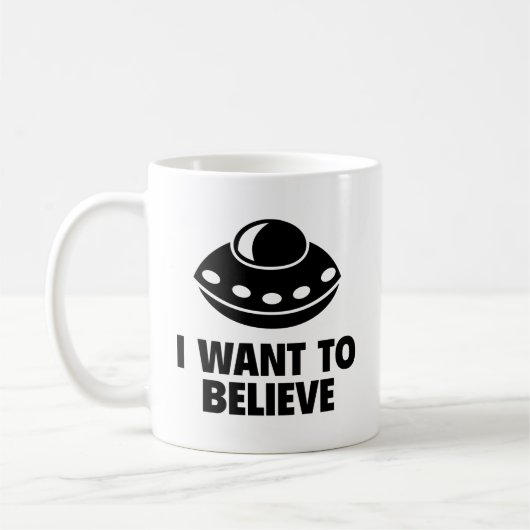 Ich Wollte Kaffee Tasse zu glauben (Links)
