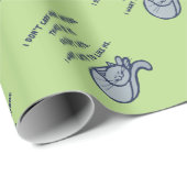Ich wollte Katzen, die mich mögen Geschenkpapier (Rolleneckpunkt)