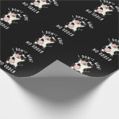 Ich Wollte keine Udder Funny Cow Pun Dark BG Geschenkpapier (Ecke)