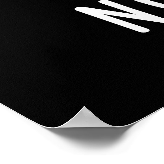 Ich Wollte keine Udder Funny Cow Pun Dark BG Poster (Ecke)