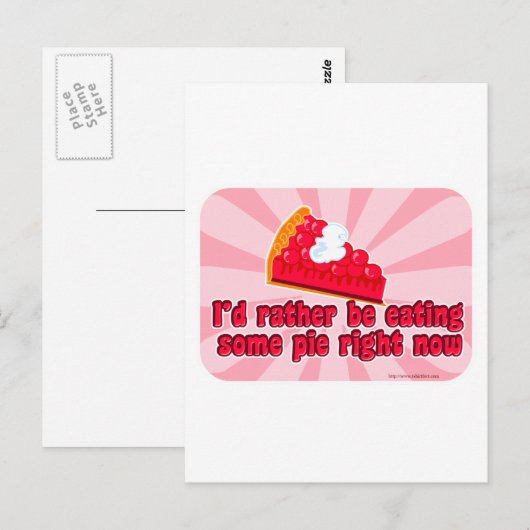 Ich wollte Kuchen! Postkarte (Vorne/Hinten)