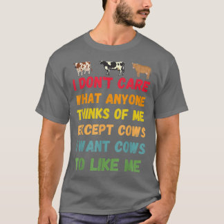 Ich Wollte Kühe, um mich lustiges Kuh-Sprichwort f T-Shirt