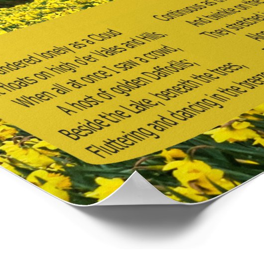 ICH WOLLTE LANGE ALS KLOUD POSTER (Ecke)