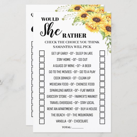 Ich wollte lieber englisches spanisches Spiel dusc (Vorne/Hinten)