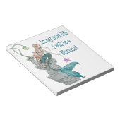 Ich wollte, Meerjungfrau zu sein Notizblock (angewinkelt)