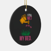 Ich wollte mein Bett - Gartenarbeit Keramik Ornament (Rechts)