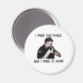Ich Wollte mein Donut Magnet (Vorderseite/Rückseite)