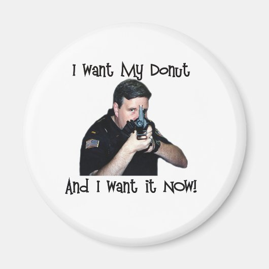 Ich Wollte mein Donut Magnet (Vorne)