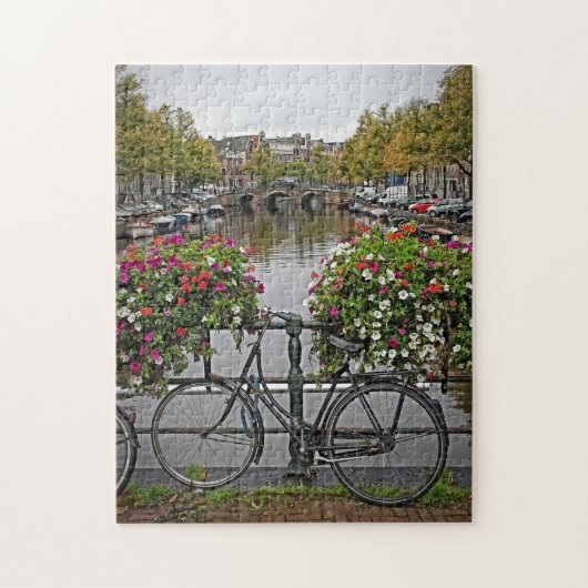 Ich Wollte, mein Fahrrad in Amsterdam zu fahren - Puzzle (Vertikal)