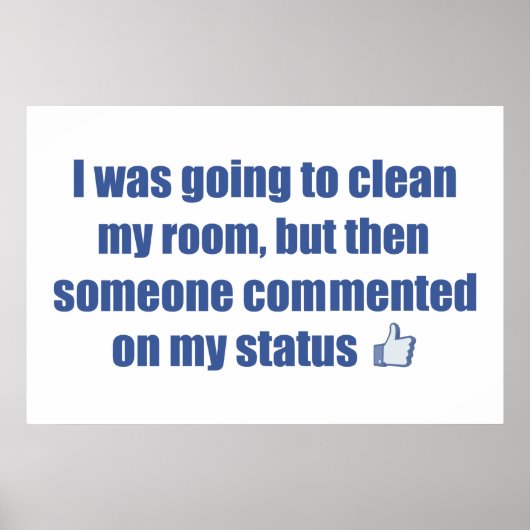 Ich wollte mein Zimmer aufräumen, aber.... Poster (Vorne)