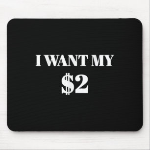 Ich Wollte mein zweidollares zweiminütiges Vintage Mousepad