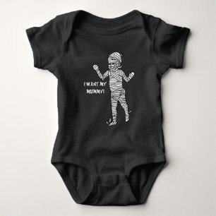 Ich wollte meine Mumie Baby Strampler