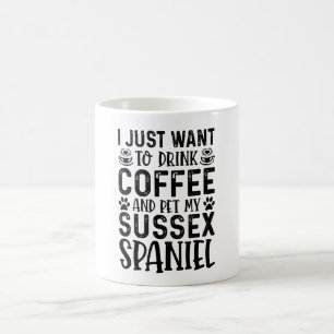 Ich Wollte, meine Sussex Spanierin zu füttern Kaffeetasse