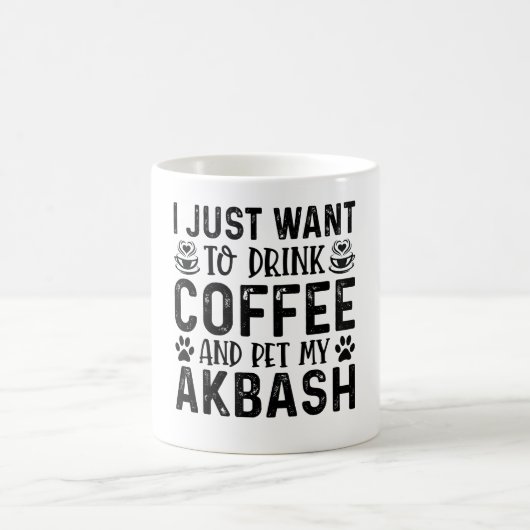 Ich Wollte, meinen Akbash zu trinken Kaffeetasse (Mittel)