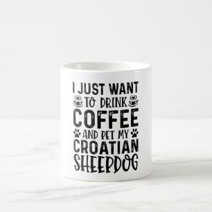 Ich Wollte, meinen kroatischen Schäferhund zu pflü Kaffeetasse