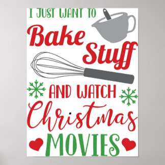 Ich Wollte, mir Sachen zu backen und Weihnachtsfil Poster