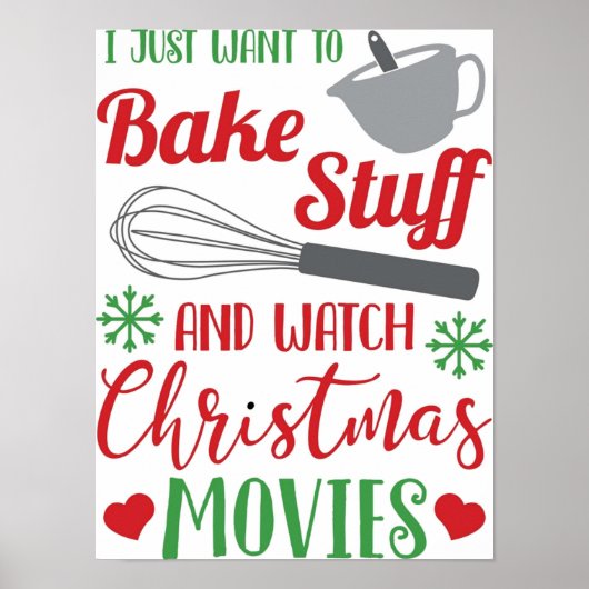 Ich Wollte, mir Sachen zu backen und Weihnachtsfil Poster (Vorne)