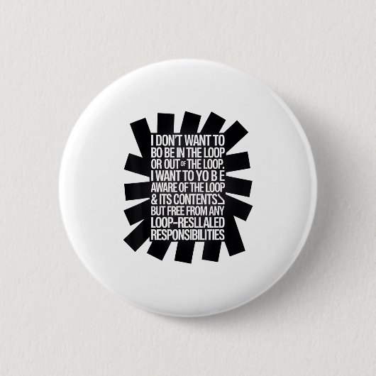 Ich Wollte nicht, in der Schlange oder aus der Sch Button (Vorderseite)