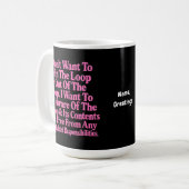 Ich Wollte nicht, in der Schlange oder aus der Sch Kaffeetasse (Vorderseite Links)