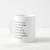 Ich Wollte nicht, in der Schlange oder aus der Sch Kaffeetasse (Vorderseite Links)