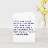 Ich Wollte nicht, in der Schlange oder aus der Sch Karte (Gelbe Blume)