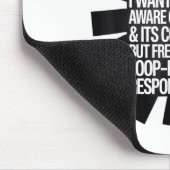 Ich Wollte nicht, in der Schlange oder aus der Sch Mousepad (Ecke)