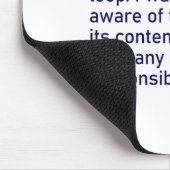 Ich Wollte nicht, in der Schlange oder aus der Sch Mousepad (Ecke)