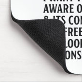 Ich Wollte nicht, in der Schlange oder aus der Sch Mousepad (Ecke)
