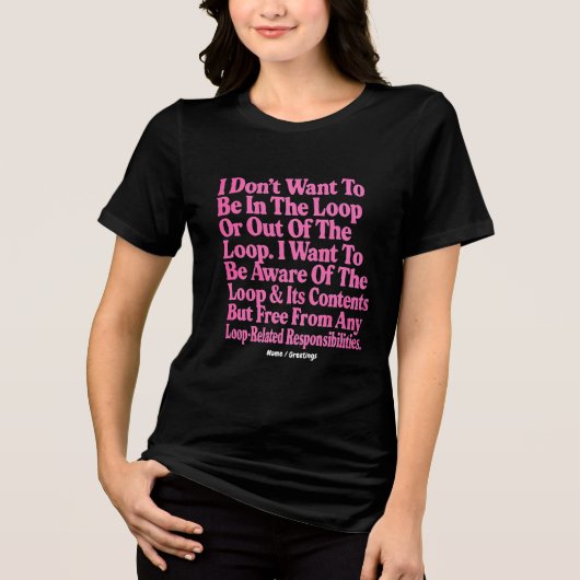 Ich Wollte nicht, in der Schlange oder aus der Sch Tri-Blend Shirt (Vorderseite)