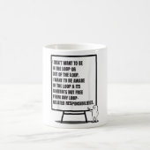 Ich Wollte nicht, in der Schlange zu stehen oder i Kaffeetasse (Mittel)