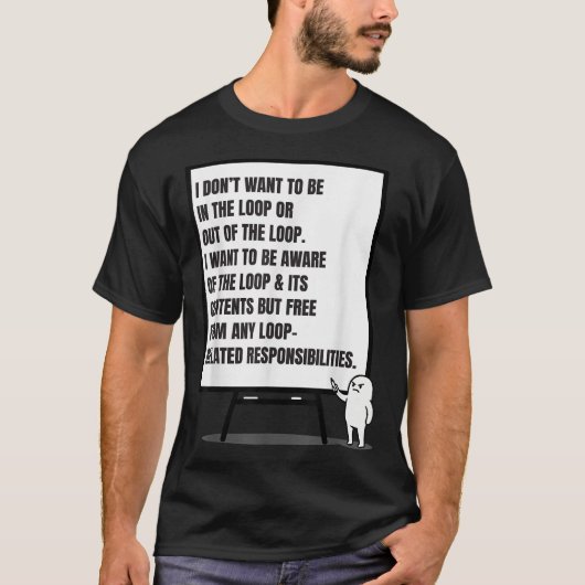 Ich Wollte nicht, in der Schlange zu stehen oder i T-Shirt (Vorderseite)