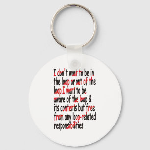 Ich Wollte nicht, in oder aus der Schlange zu sein Schlüsselanhänger