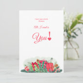 Ich Wollte nicht viel für Weihnachtskarten Dankeskarte (Stehend Vorderseite)