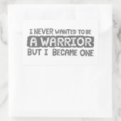 Ich wollte nie, Krieger zu werden, aber ich wurde Rechteckiger Aufkleber (Tasche)