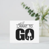 Ich Wollte noch zu gehen Postkarte (Stehend Vorderseite)