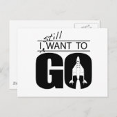 Ich Wollte noch zu gehen Postkarte (Vorne/Hinten)