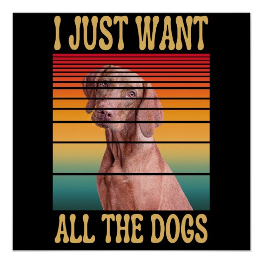 ICH WOLLTE NUR ALLE HUNDE POSTER (Vorderseite)