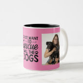Ich Wollte nur, alle Hunde zu retten Zweifarbige Tasse (VorderseiteRechts)