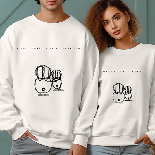 Ich Wollte nur, an deiner Seite zu sein | Männer Sweatshirt
