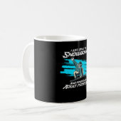 Ich wollte nur auf Snowboard Kaffeetasse (Vorderseite Links)