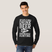 Ich Wollte nur, Bier zu trinken und auf Pfeilspitz T-Shirt (Vorne ganz)