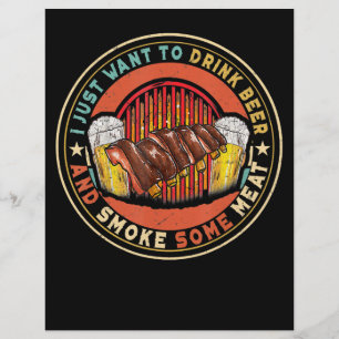 Ich Wollte nur, Bier zu trinken und etwas Fleisch  Flyer