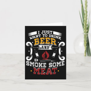 Ich Wollte nur, Bier zu trinken und etwas Fleisch Karte