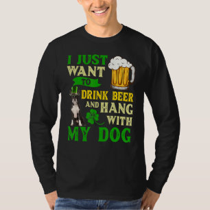 Ich Wollte nur, Bier zu trinken und mit meinem Bos T-Shirt