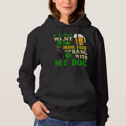 Ich Wollte nur, Bier zu trinken und mit meiner Cho Hoodie (Vorderseite)