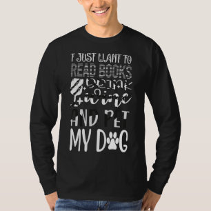 Ich Wollte nur, Bücher zu lesen, die Wein trinken  T-Shirt