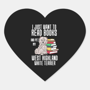 Ich Wollte nur, Bücher zu lesen und mein West High Herz-Aufkleber