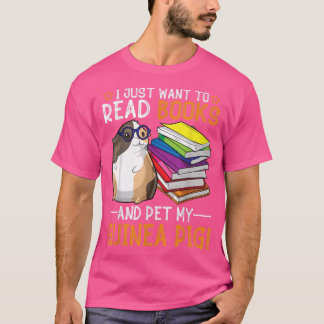 Ich Wollte nur, Bücher zu lesen und meine Guinea z T-Shirt